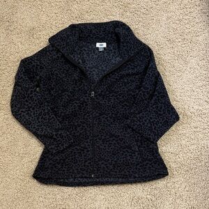 Old Navy Black leopard print jacket